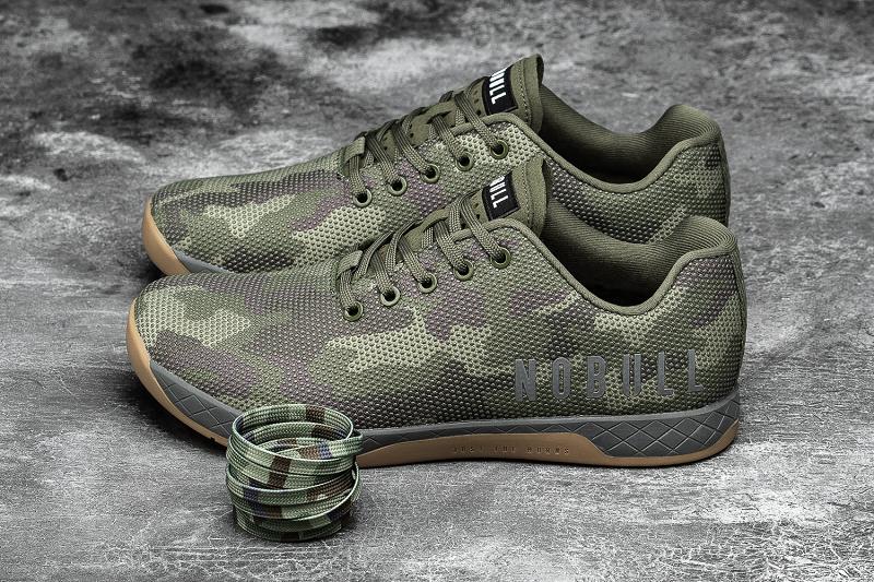 Camo Nobull Forest Camo Men's Trainers | CA F1492D